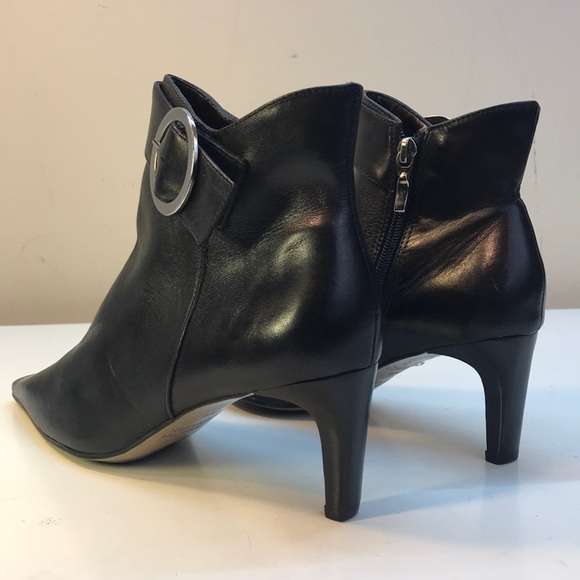 Willi Smith Black Leather Bootie Sz 6.5 Never Worn - Picture 6 of 16